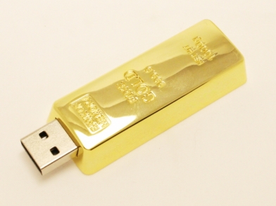 USB флешка - слиток золота