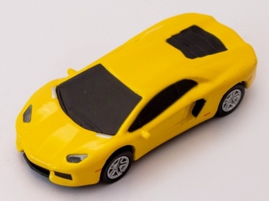 Желтая флешка Lamborghini