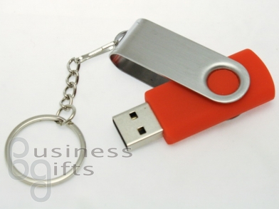 Красная поворотная USB-флешка