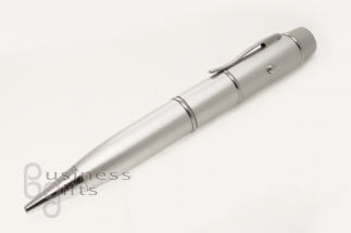 Флешка ручка под нанесение логотипа (металлик)