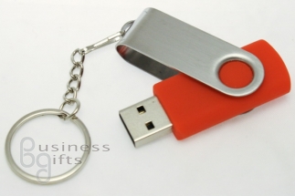 Красная поворотная USB-флешка